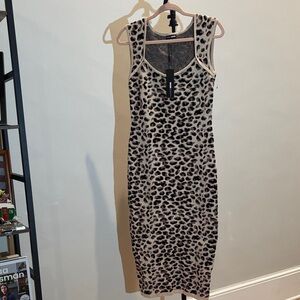 Animal Print Midi Dress